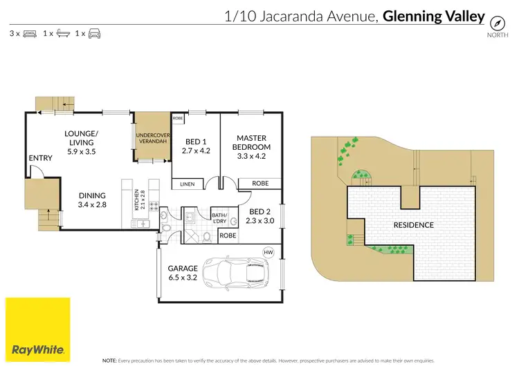 Floorplan of Homely villa listing, 1/10 Jacaranda Avenue, Glenning Valley NSW 2261