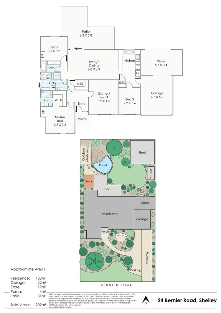 Floorplan of Homely house listing, 24 Bernier Road, Shelley WA 6148