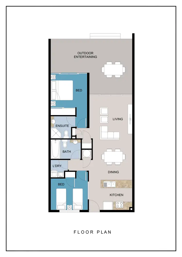 Floorplan of Homely unit listing, 77/65 Manooka Drive, Cannonvale QLD 4802