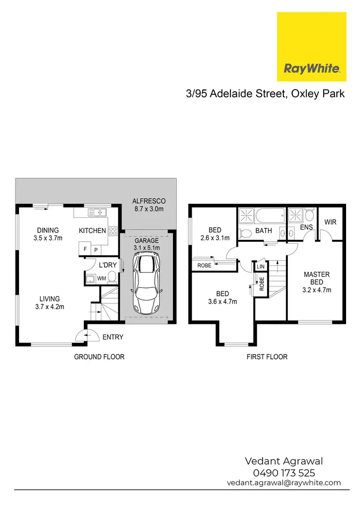 Floorplan of Homely townhouse listing, 3/95-97 Adelaide Street, St Marys NSW 2760