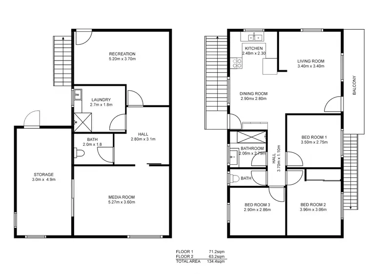Floorplan of Homely house listing, 1/38 Kipling Street, Caboolture QLD 4510