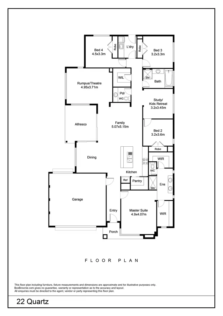 Floorplan of Homely house listing, 22 Quartz Road, Diggers Rest VIC 3427
