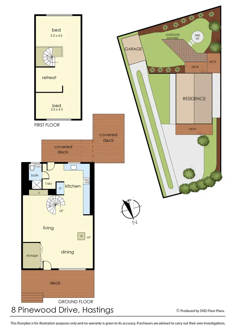 Floorplan of Homely house listing, 8 Pinewood Drive, Hastings VIC 3915