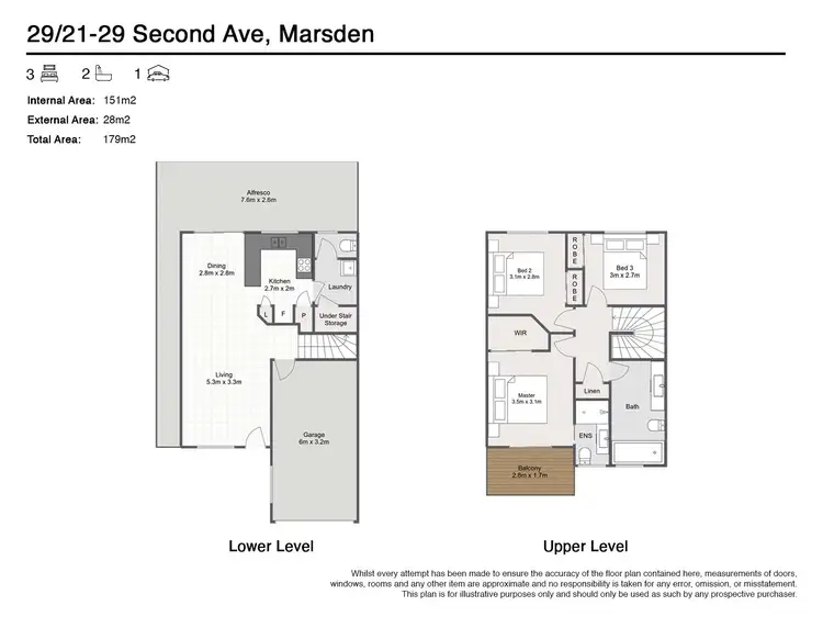 Floorplan of Homely townhouse listing, 29/21-29 Second Avenue, Marsden QLD 4132