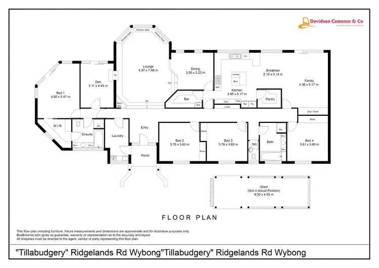 Floorplan of Homely rural property listing, "Tillabudgery" 760 RIdgelands Road, Wybong NSW 2333