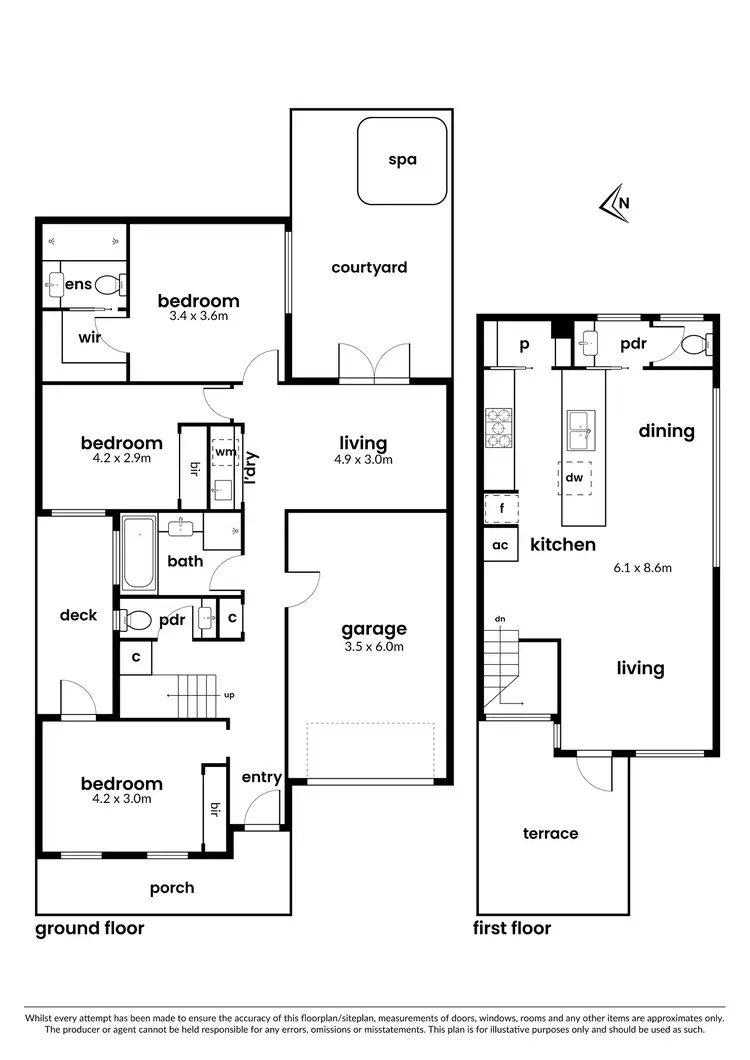 Floorplan of Homely house listing, 10 Haslam Street, Williamstown VIC 3016