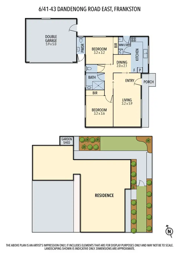 Floorplan of Homely unit listing, 6/41-43 Dandenong Road East, Frankston VIC 3199
