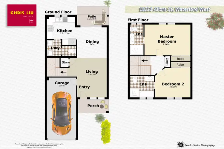 Floorplan of Homely townhouse listing, 18/23 Allora Street, Waterford West QLD 4133