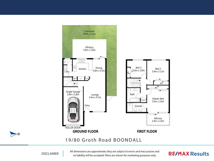 Floorplan of Homely townhouse listing, 19/80 Groth Road, Boondall QLD 4034