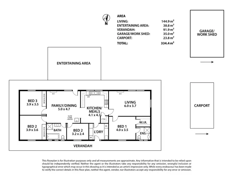 Floorplan of Homely house listing, 13 Graham Court, Strathalbyn SA 5255