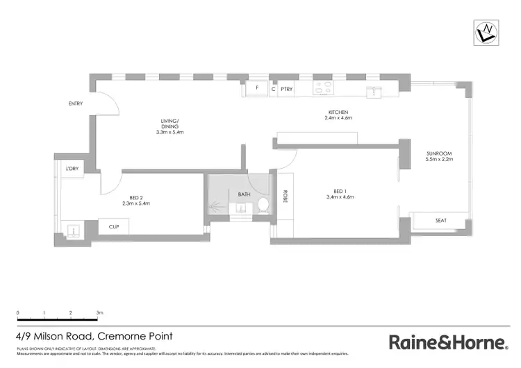 Floorplan of Homely apartment listing, 4/9 Milson Road, Cremorne Point NSW 2090
