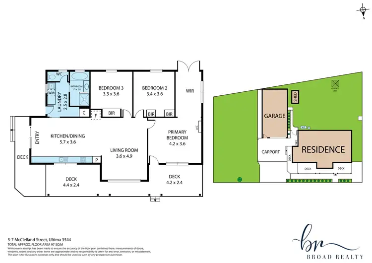 Floorplan of Homely house listing, 5-7 McClelland Street, Ultima VIC 3544