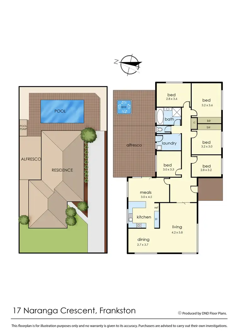 Floorplan of Homely house listing, 17 Naranga Crescent, Frankston VIC 3199