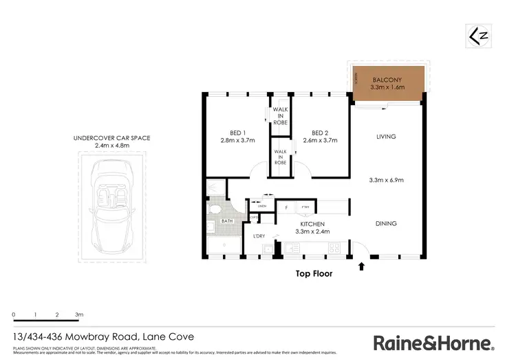 Floorplan of Homely apartment listing, 13/434-436 Mowbray Road, Lane Cove NSW 2066