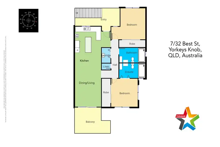 Floorplan of Homely unit listing, 7/32-34 Best Street, Yorkeys Knob QLD 4878