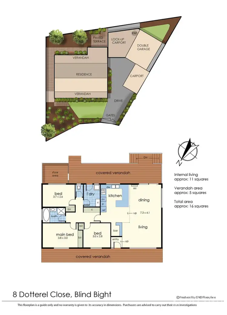 Floorplan of Homely house listing, 8 Dotterel Close, Blind Bight VIC 3980