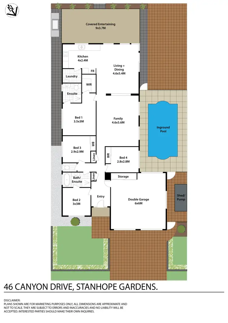 Floorplan of Homely house listing, 46 Canyon Drive, Stanhope Gardens NSW 2768