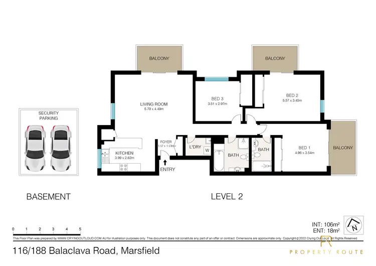 Floorplan of Homely apartment listing, 116/188-190 Balaclava Road, Marsfield NSW 2122
