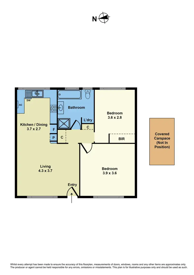 Floorplan of Homely unit listing, 6/205 Mason St, Newport VIC 3015