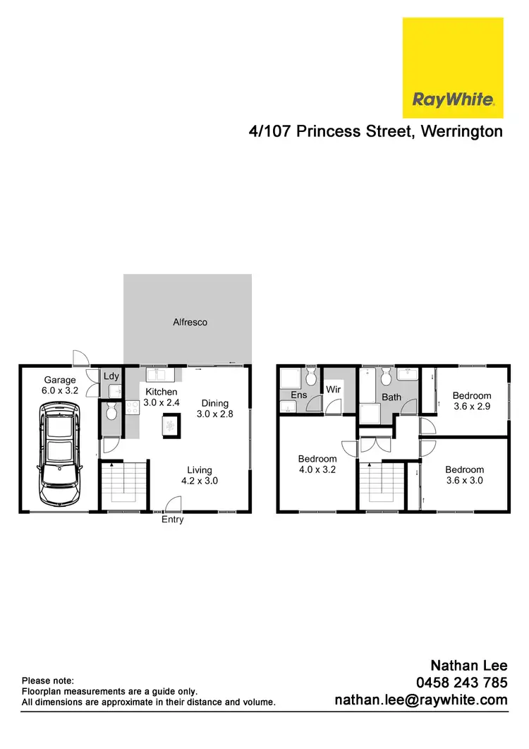 Floorplan of Homely townhouse listing, 4/107 Princess Street, Werrington NSW 2747