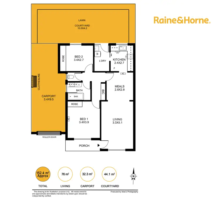 Floorplan of Homely unit listing, 4/1 Briant Road, Magill SA 5072