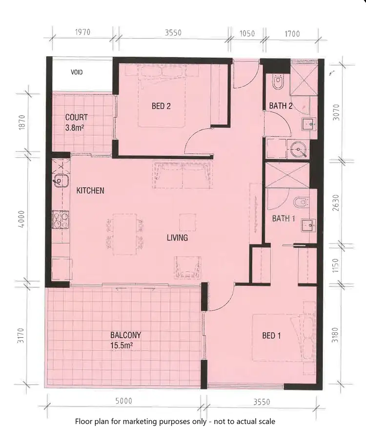 Floorplan of Homely apartment listing, 34/99 Palmerston Street, Perth WA 6000