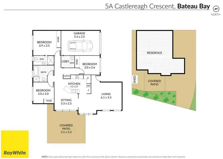 Floorplan of Homely villa listing, 5a Castlereagh Crescent, Bateau Bay NSW 2261