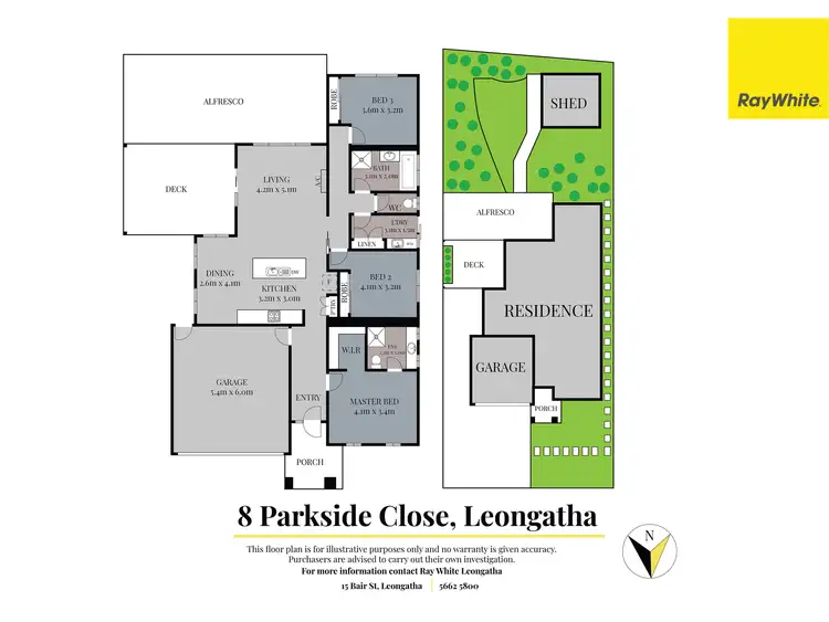 Floorplan of Homely house listing, 8 Parkside Close, Leongatha VIC 3953