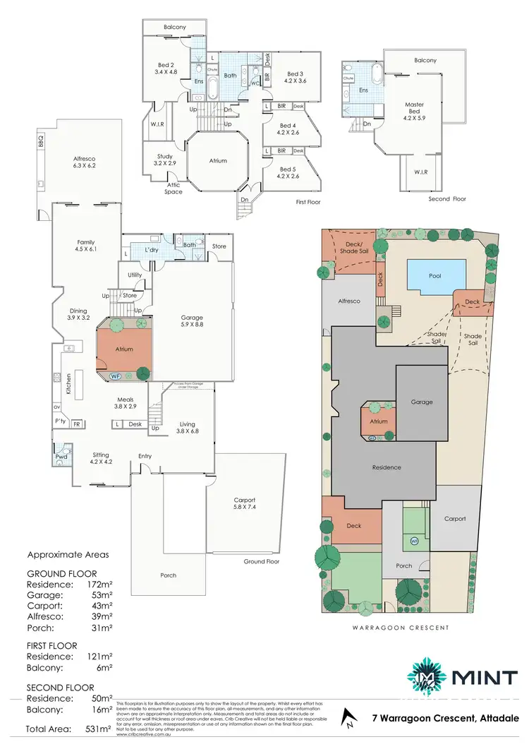 Floorplan of Homely house listing, 7 Warragoon Crescent, Attadale WA 6156