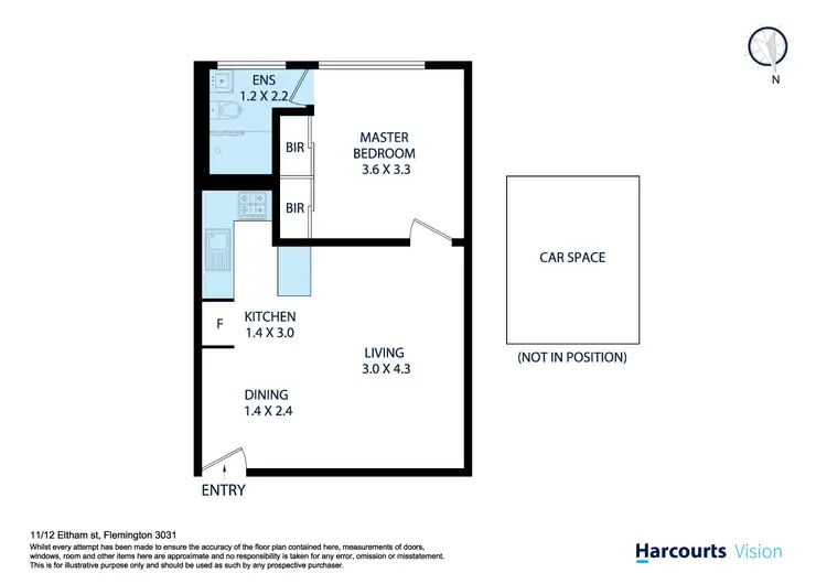 Floorplan of Homely house listing, 11/12 Eltham Street, Flemington VIC 3031