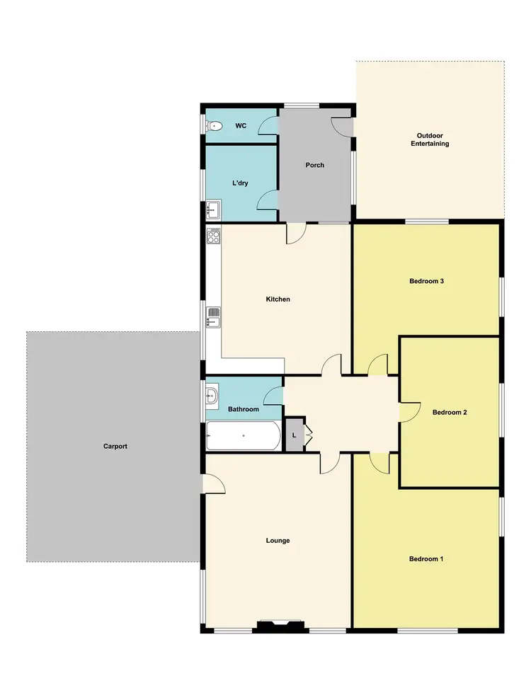 Floorplan of Homely house listing, 36 Blake Street, Ararat VIC 3377