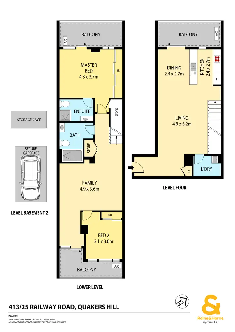 Floorplan of Homely apartment listing, 413/25 Railway Road, Quakers Hill NSW 2763