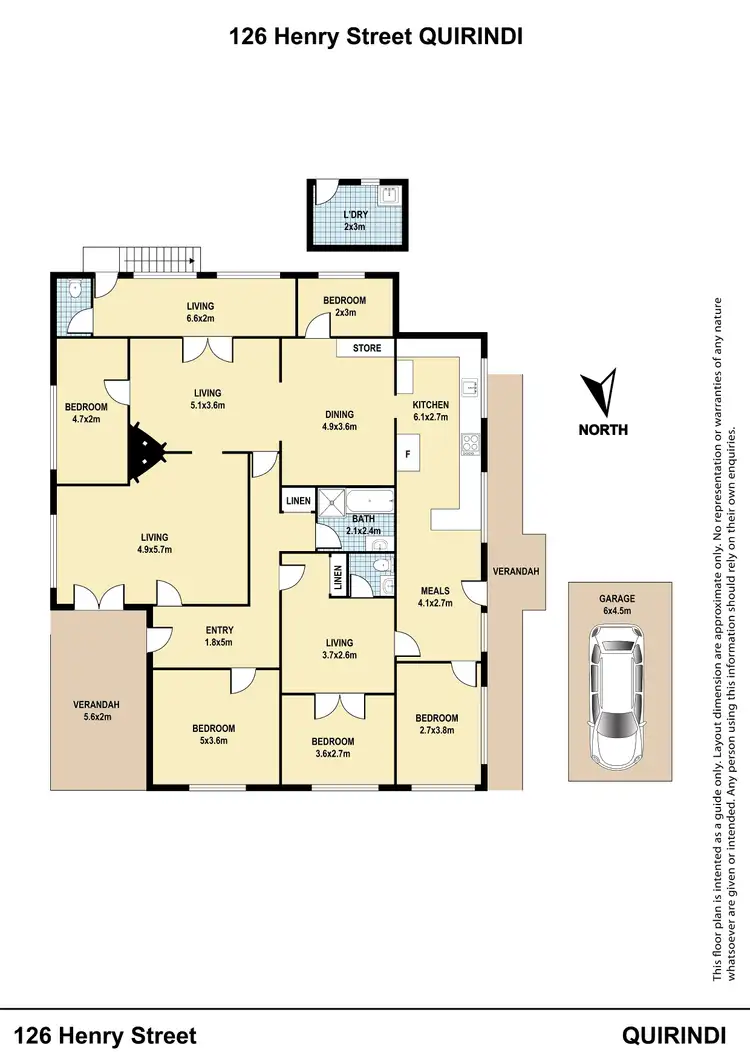 Floorplan of Homely house listing, 126 Henry Street, Quirindi NSW 2343
