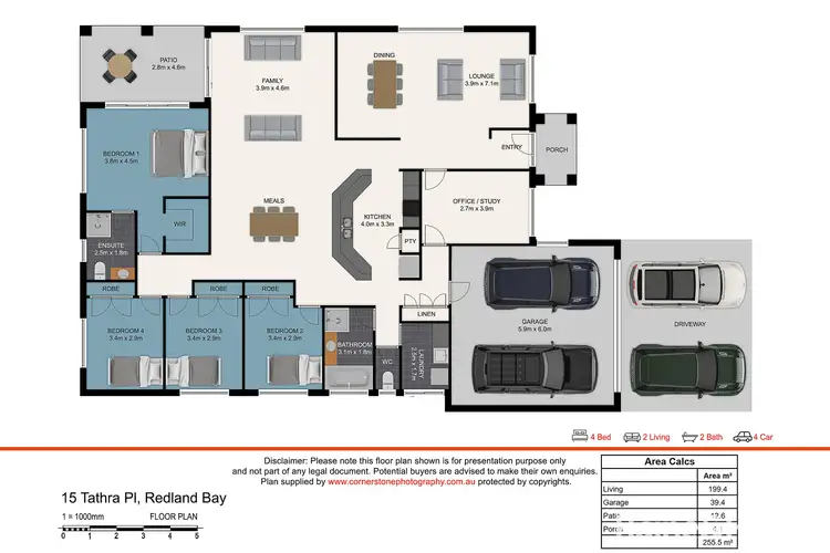 Floorplan of Homely house listing, 15 Tathra Court, Redland Bay QLD 4165
