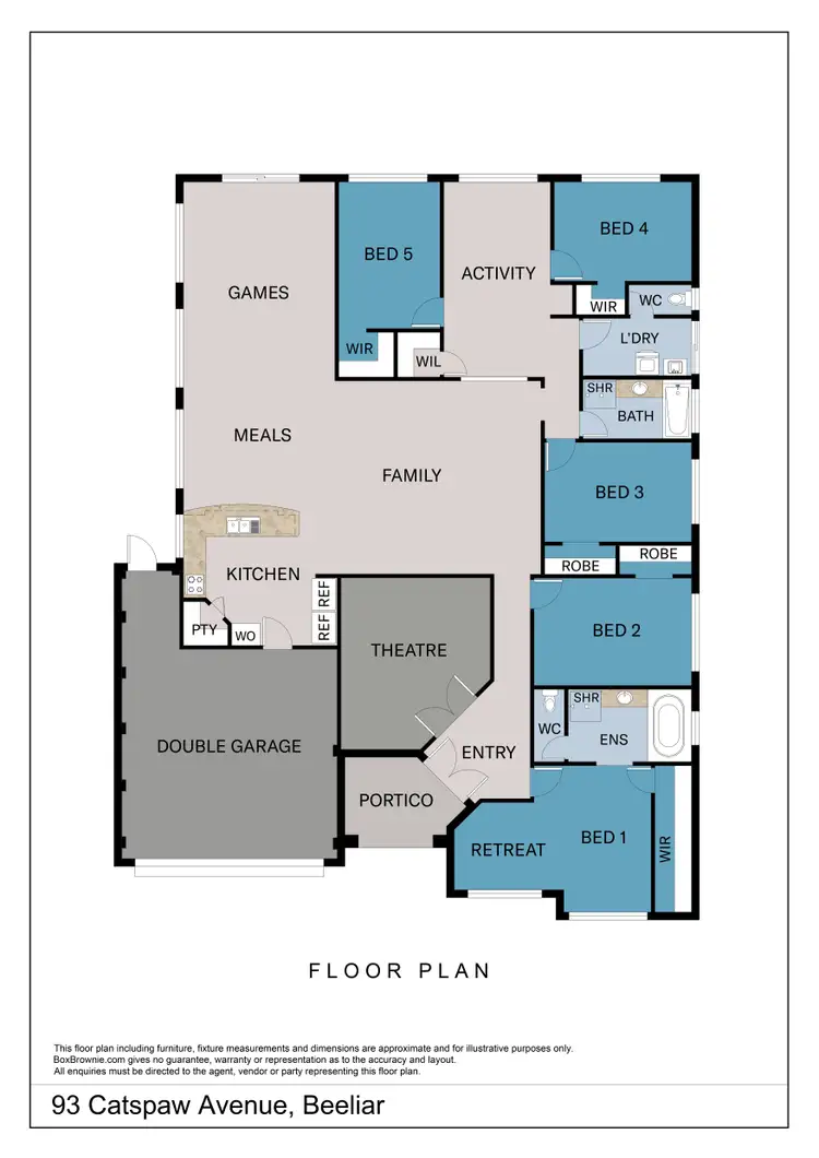 Floorplan of Homely house listing, 93 Catspaw Avenue, Beeliar WA 6164