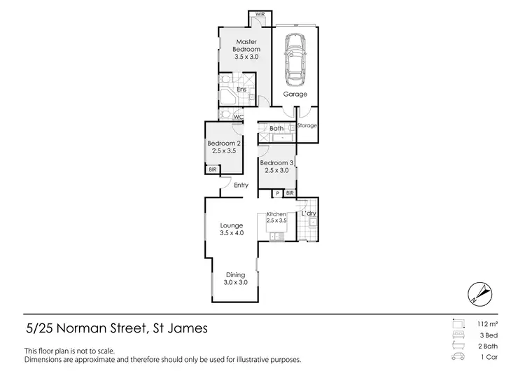 Floorplan of Homely villa listing, 5/25 Norman Street, St James WA 6102