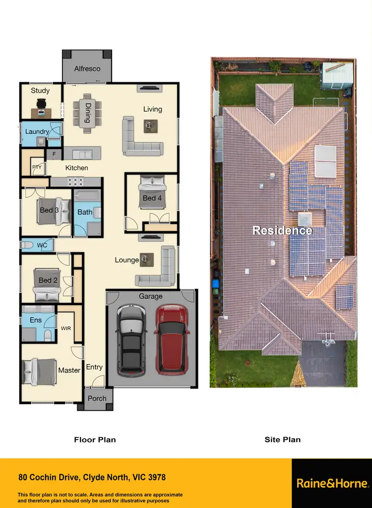 Floorplan of Homely house listing, 80 Cochin Drive, Clyde North VIC 3978