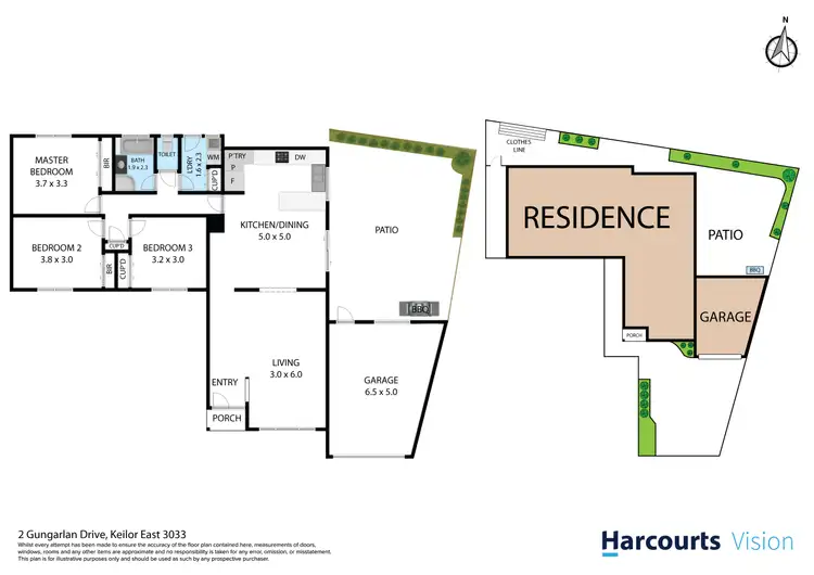 Floorplan of Homely house listing, 2 Gungarlan Drive, Keilor East VIC 3033