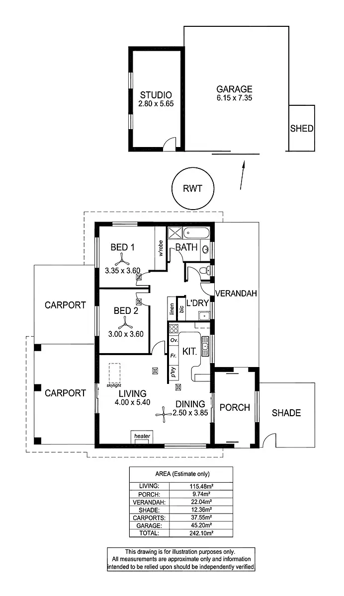 Floorplan of Homely house listing, 7 Fairfield Drive, Strathalbyn SA 5255