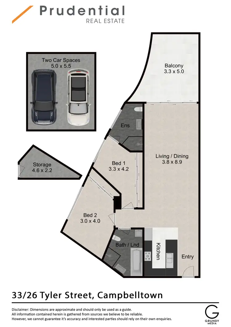 Floorplan of Homely unit listing, 33/26 Tyler Street, Campbelltown NSW 2560