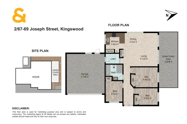 Floorplan of Homely villa listing, 2/67-69 Joseph Street, Kingswood NSW 2747
