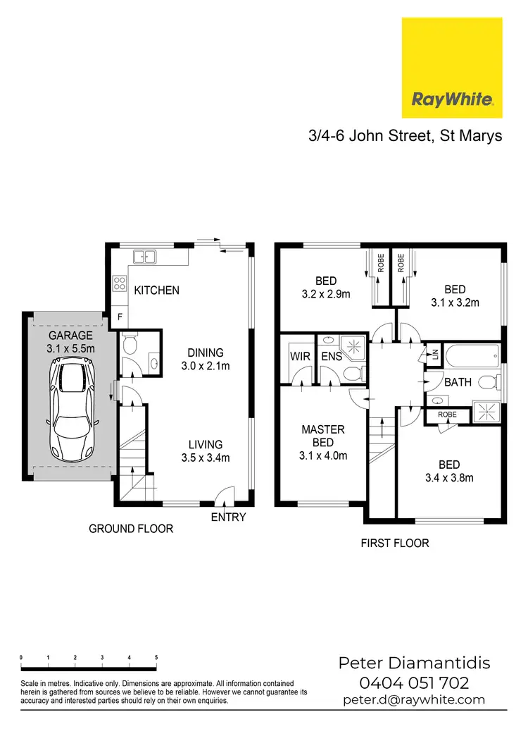 Floorplan of Homely townhouse listing, 3/4-6 John Street, St Marys NSW 2760