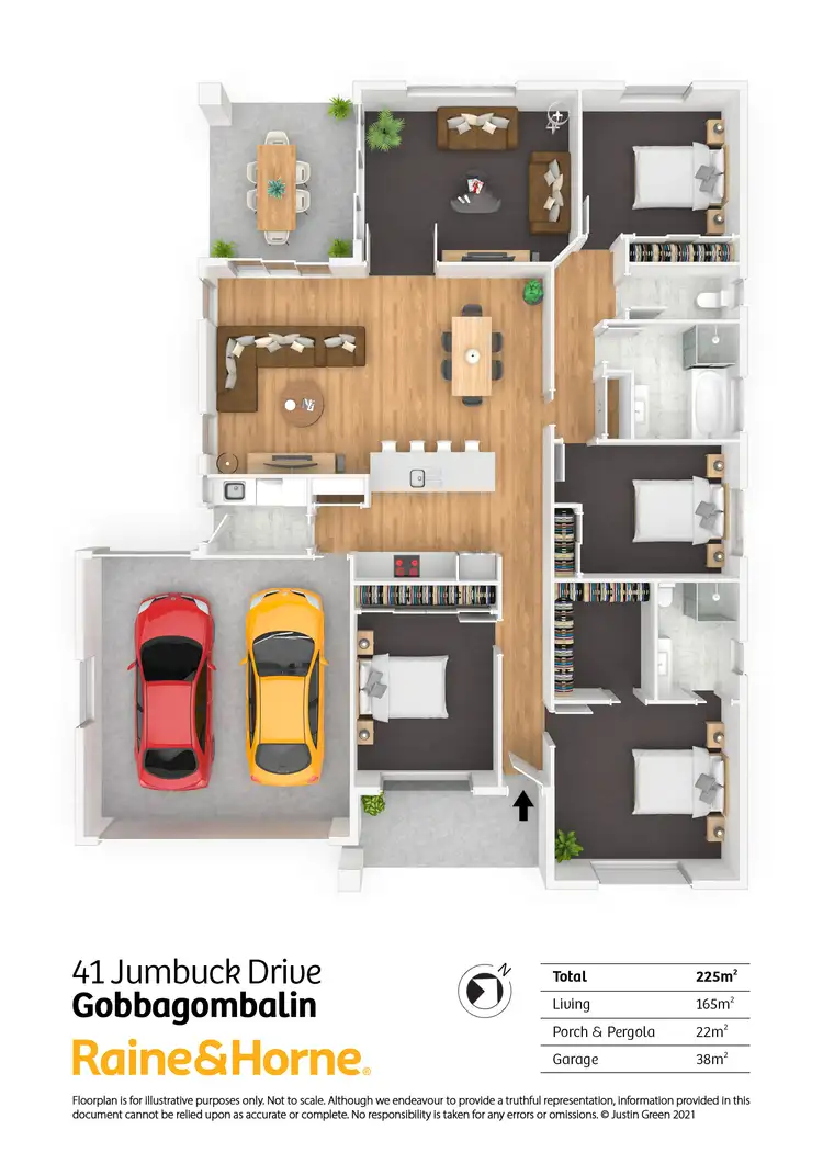 Floorplan of Homely house listing, 41 Jumbuck Drive, Gobbagombalin NSW 2650