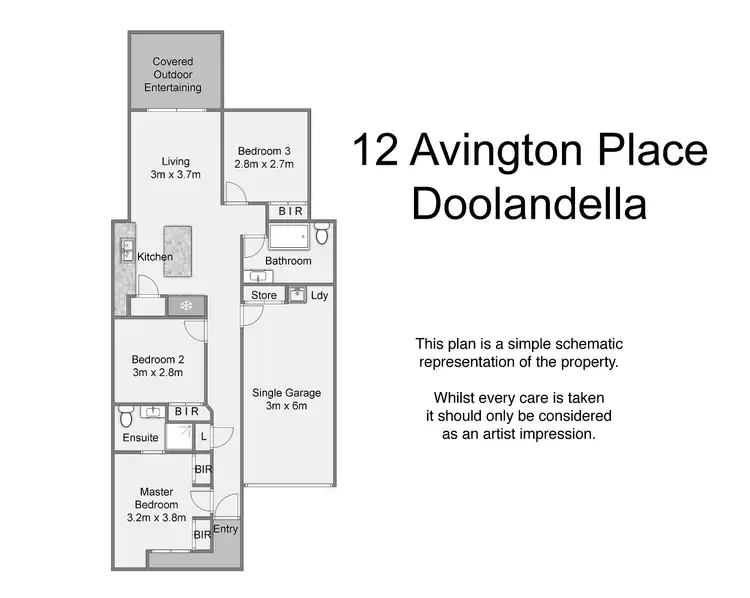 Floorplan of Homely house listing, 12 Avington Street, Doolandella QLD 4077