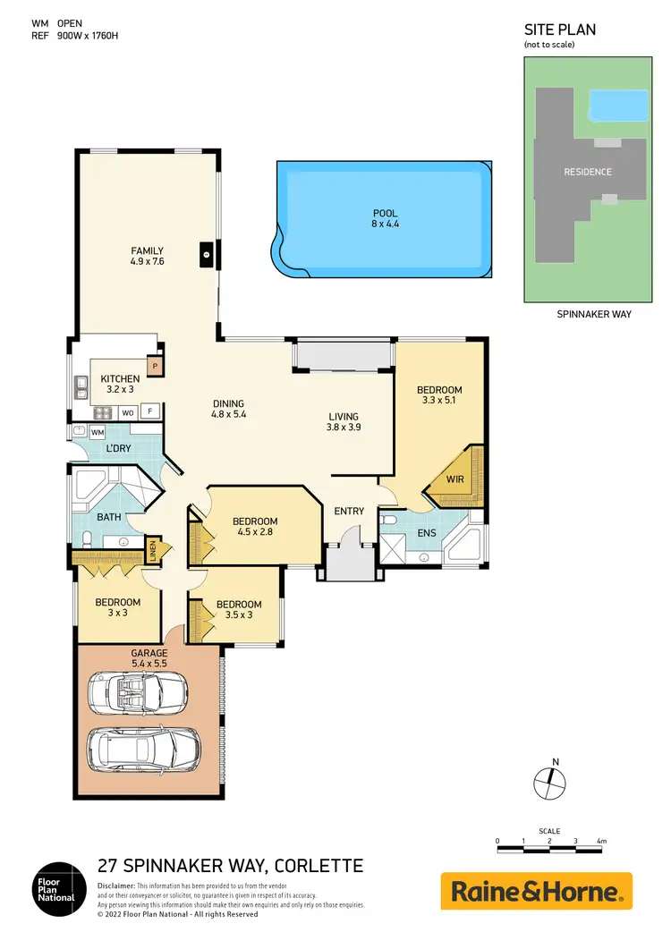Floorplan of Homely house listing, 27 Spinnaker Way, Corlette NSW 2315