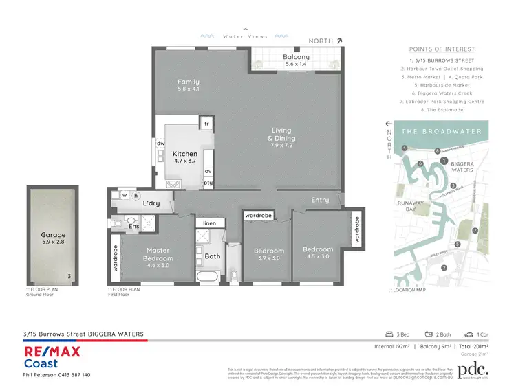 Floorplan of Homely apartment listing, 3/15 Burrows Street, Biggera Waters QLD 4216