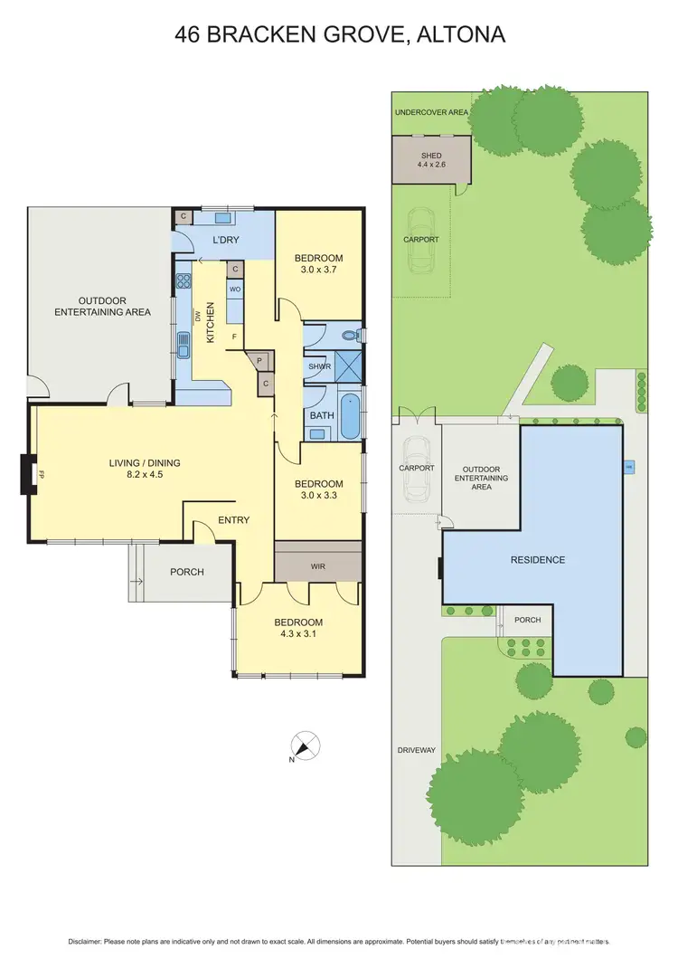 Floorplan of Homely house listing, 46 Bracken Gr, Altona VIC 3018