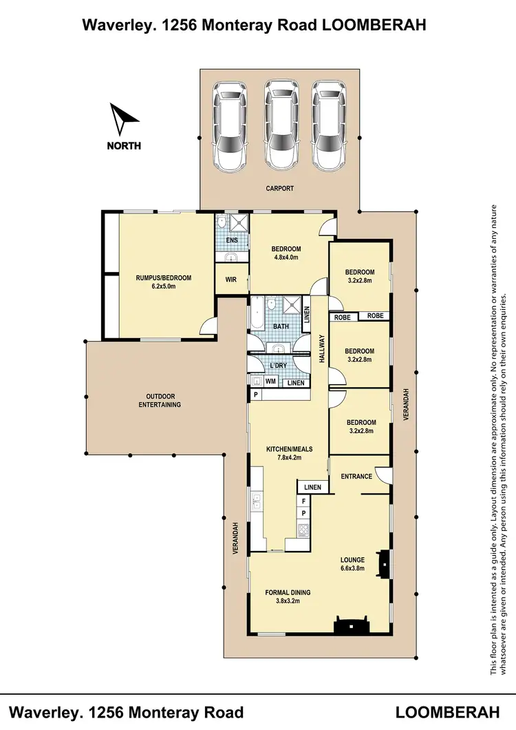 Floorplan of Homely rural property listing, 1268 Monteray Road, Tamworth NSW 2340