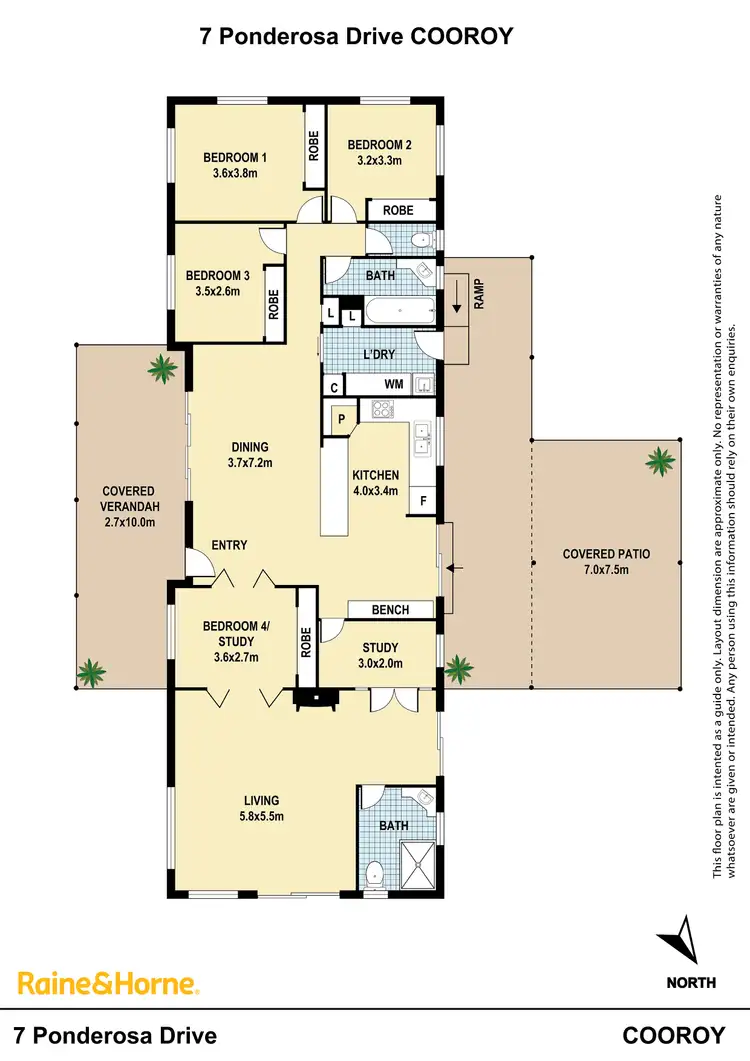 Floorplan of Homely house listing, 7 Ponderosa Drive, Cooroy QLD 4563