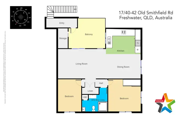 Floorplan of Homely apartment listing, 17/40-42 Old Smithfield Road, Freshwater QLD 4870